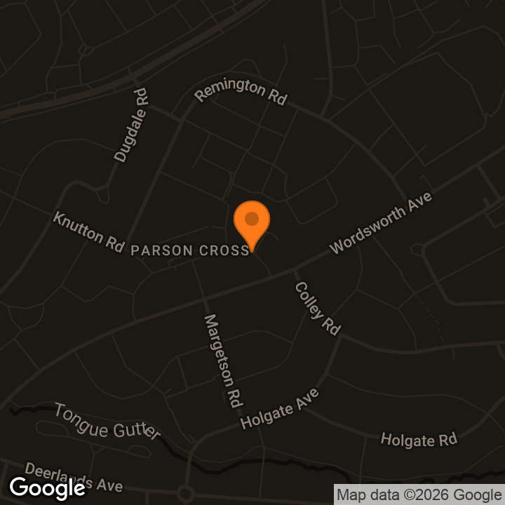 Map showing Allied Pharmacy - Parson Cross