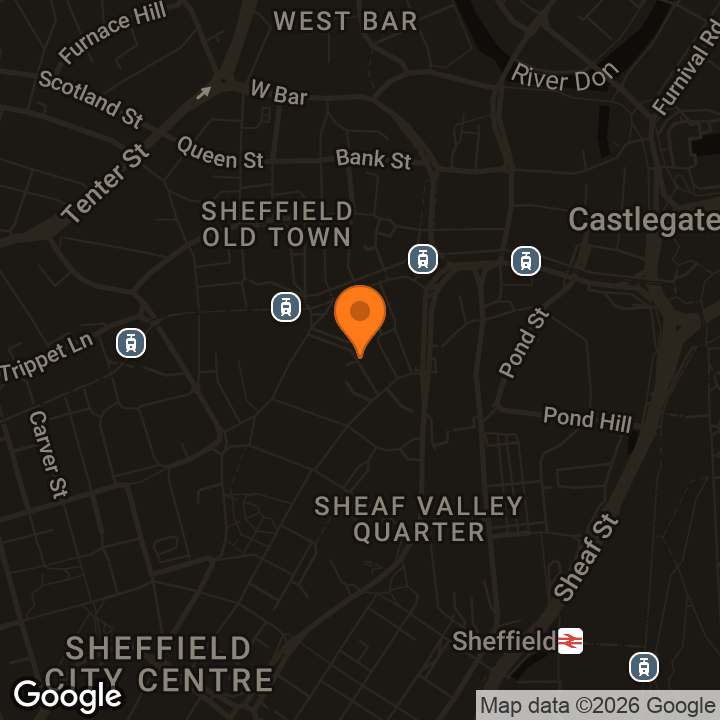 Map showing ASSIST Sheffield