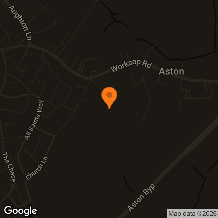Map showing Aston Hall Hotel