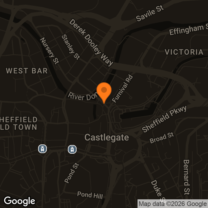 Map showing Best Western Sheffield City Hotel