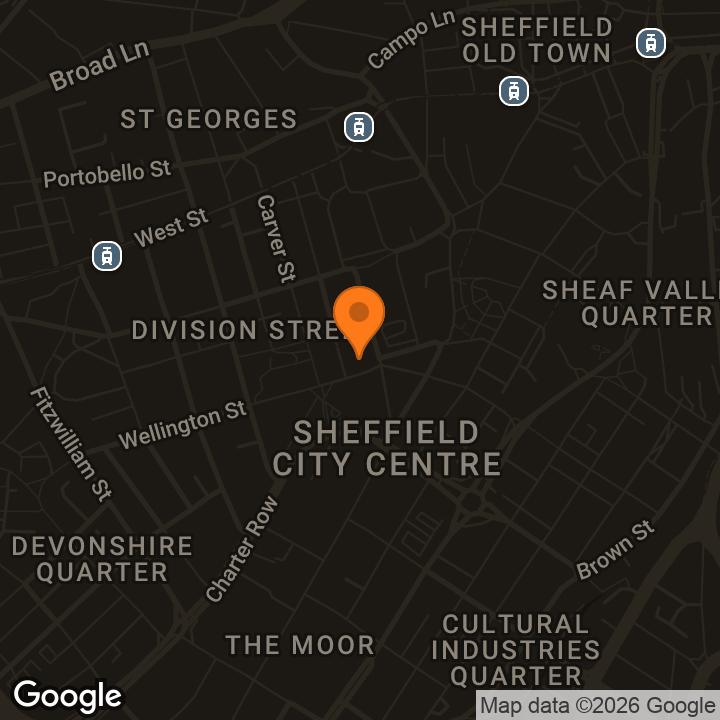 Map showing Cambridge Street Collective