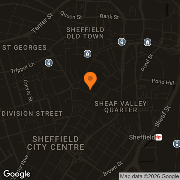 Map showing Channing Hall