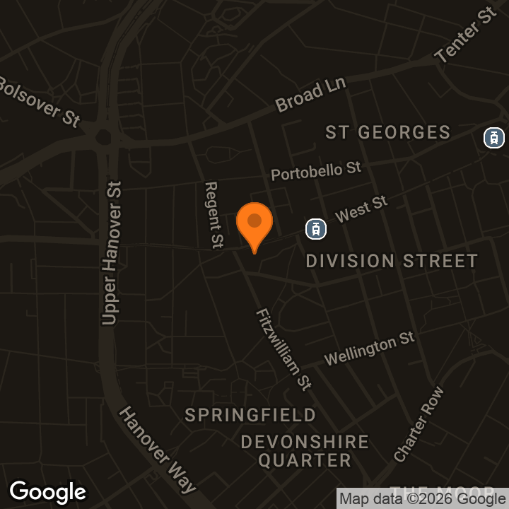 Map showing Cosy Joes