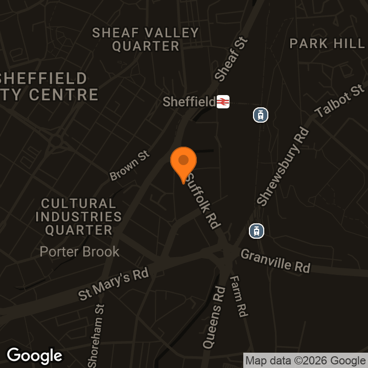 Map showing Electric Studios