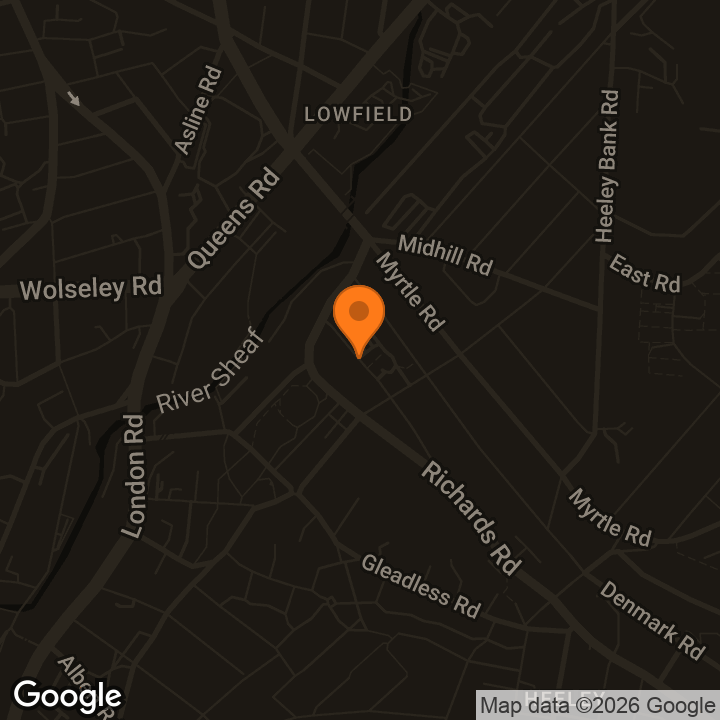 Map showing Heeley City Farm