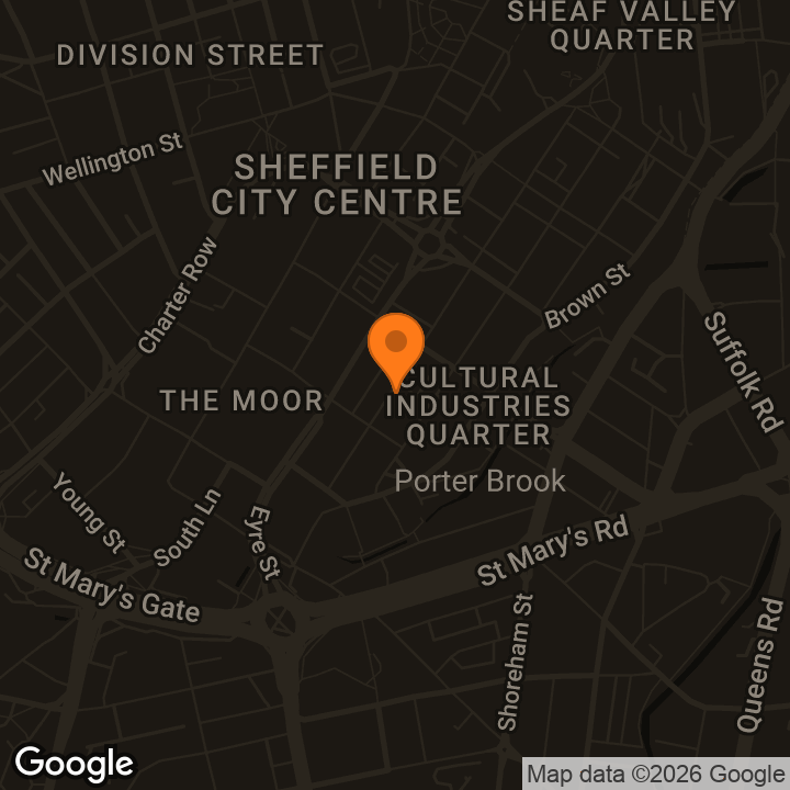 Map showing Hideaway