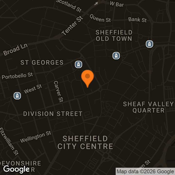 Map showing Manahatta Sheffield