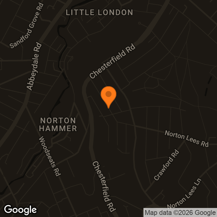 Map showing Meersbrook Community Pantry