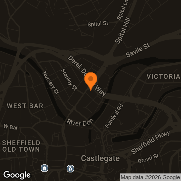 Map showing Nights Inn Bar and Rooms