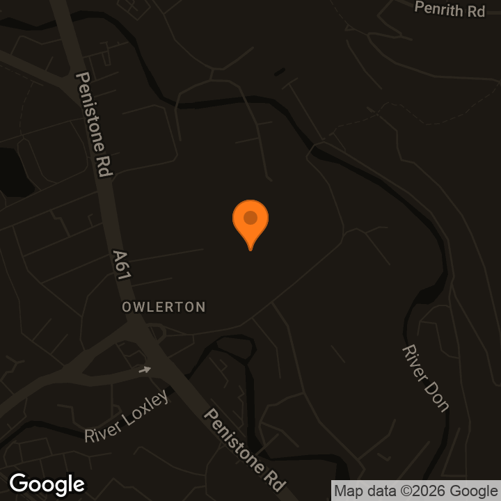 Map showing Owlerton Stadium