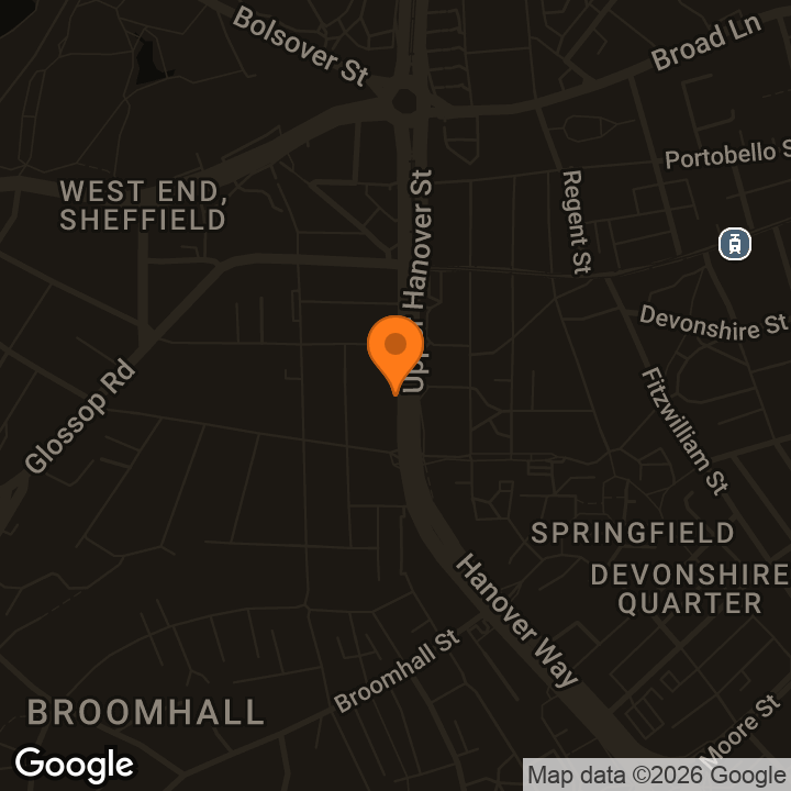 Map showing Public defibrillator