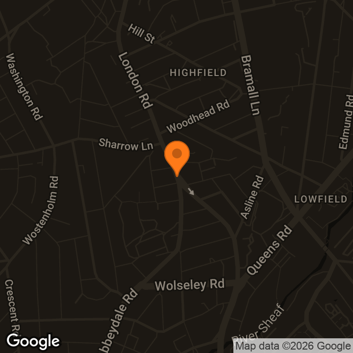 Map showing Sharrow Family Hub