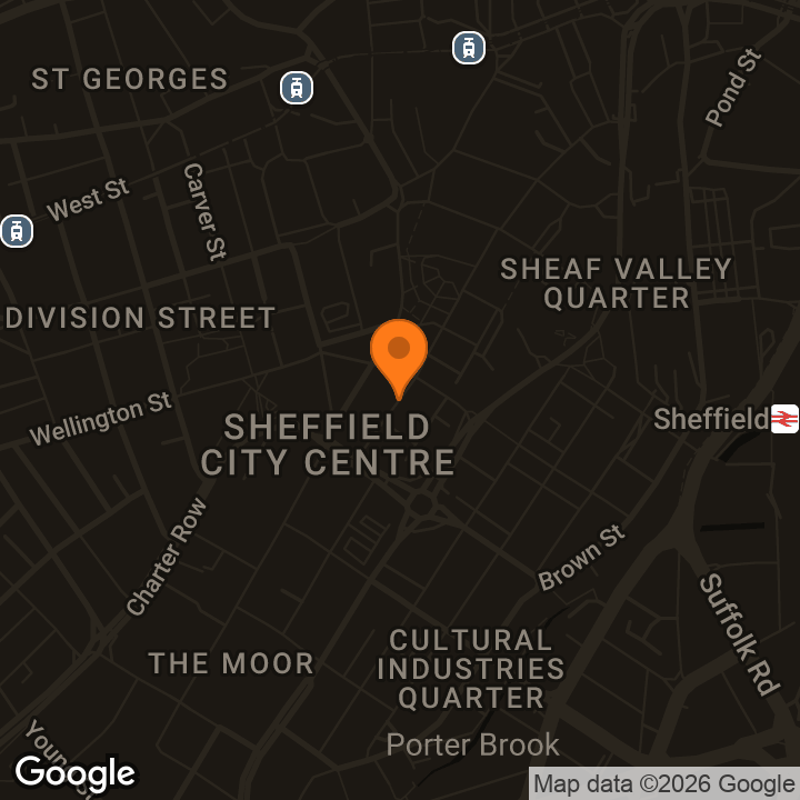 Map showing Sheffield Citizens Advice at Howden House