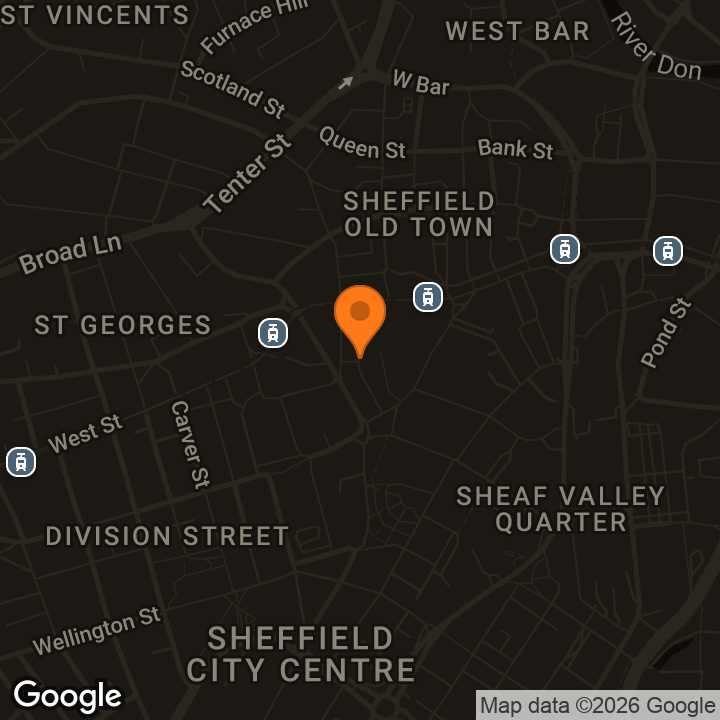 Map showing Sheffield Plate