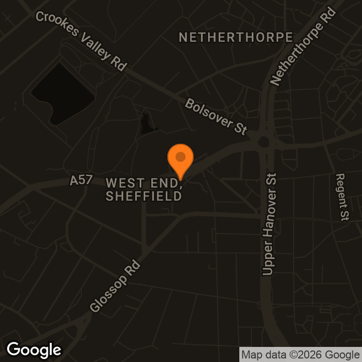 Map showing Sheffield Students’ Union Concourse