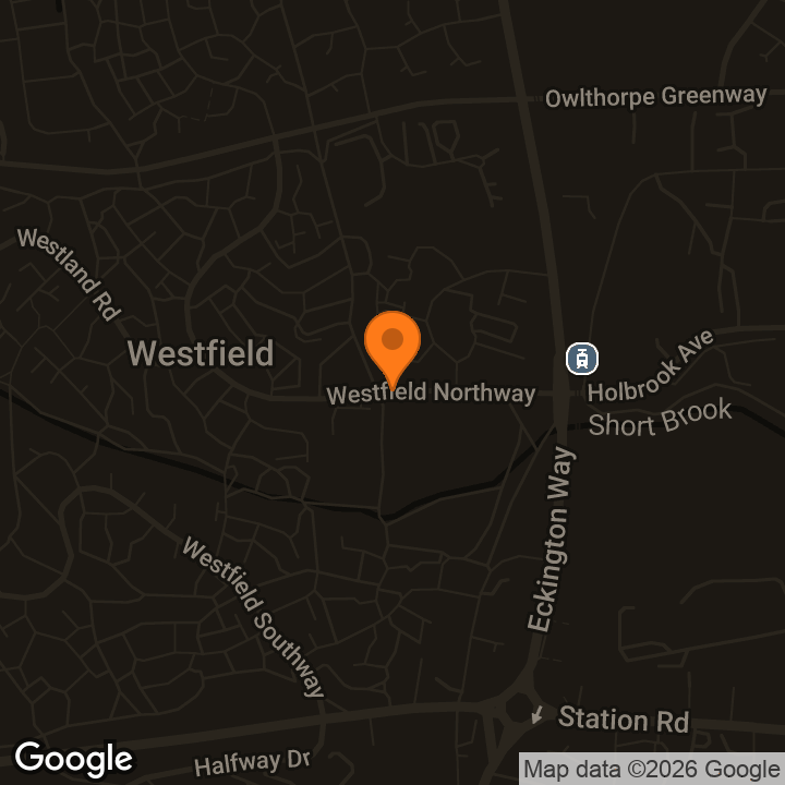 Map showing Shortbrook Family Hub