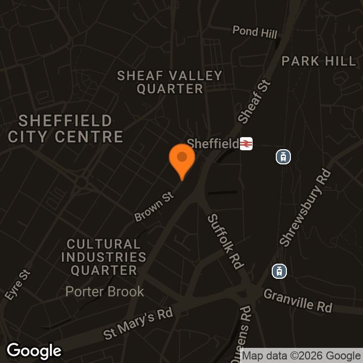 Map showing Showroom Cinema