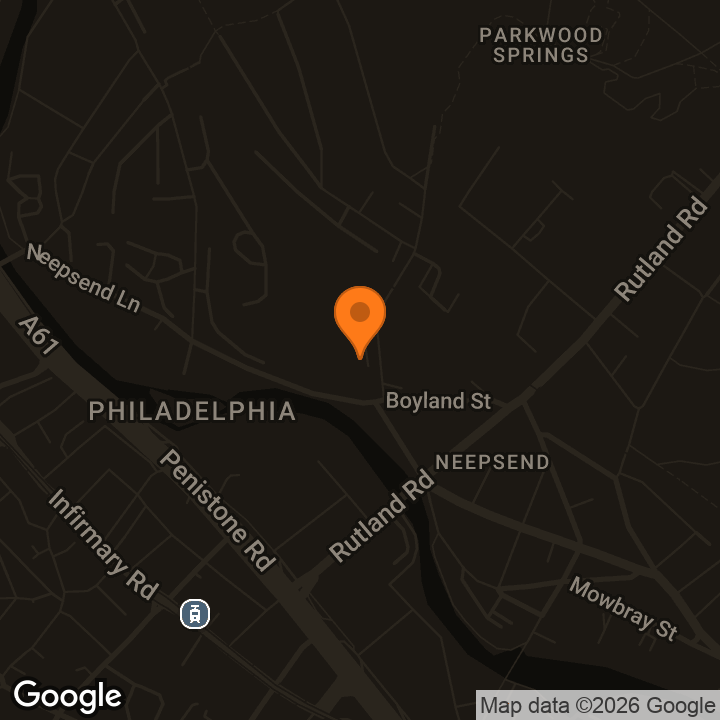 Map showing SYSheffield (Steel Yard)