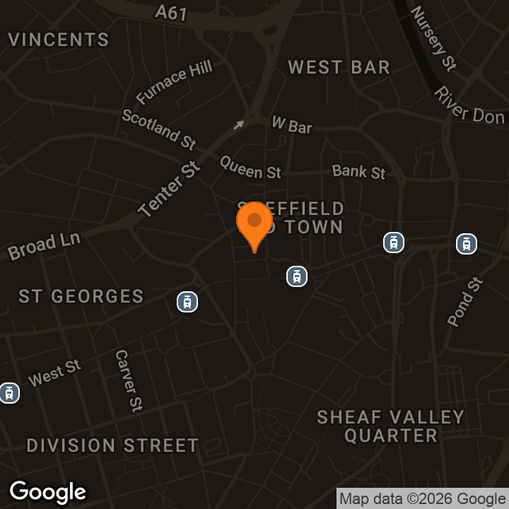 Map showing The Church House