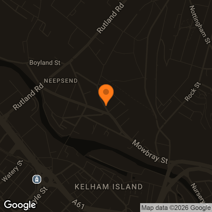 Map showing The Lughole, Sheffield