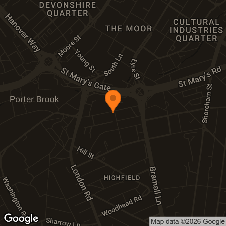 Map showing The Treehouse Board Game Cafe