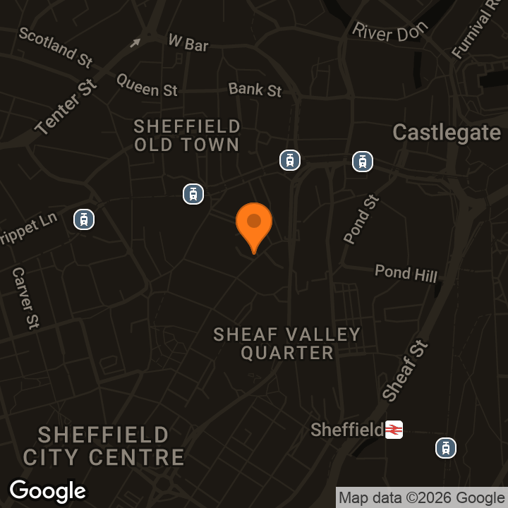 Map showing The Victoria Hall