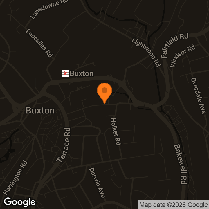 Map showing Various venues, Buxton