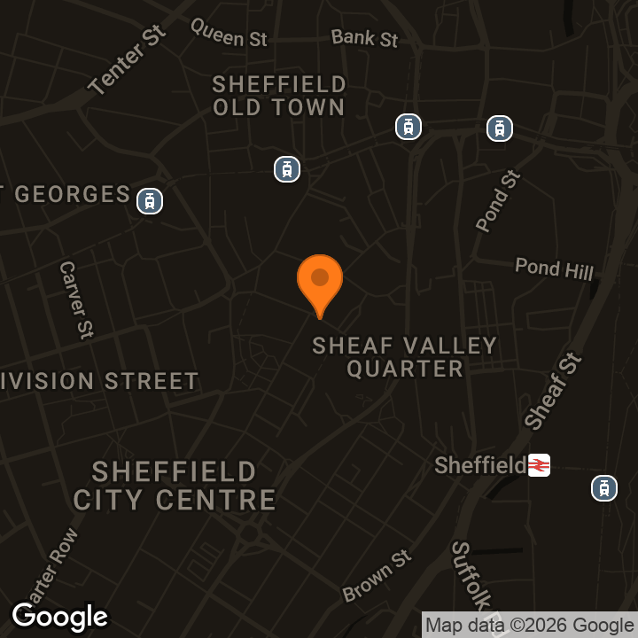 Map showing Winter Garden Public Toilets