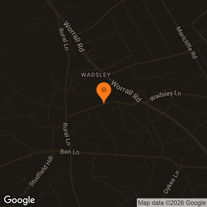 Map showing Wisewood Sports Centre Warm Hub