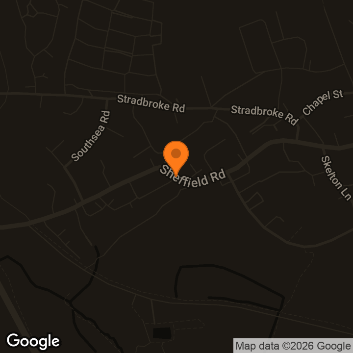 Map showing Woodhouse Community Garden