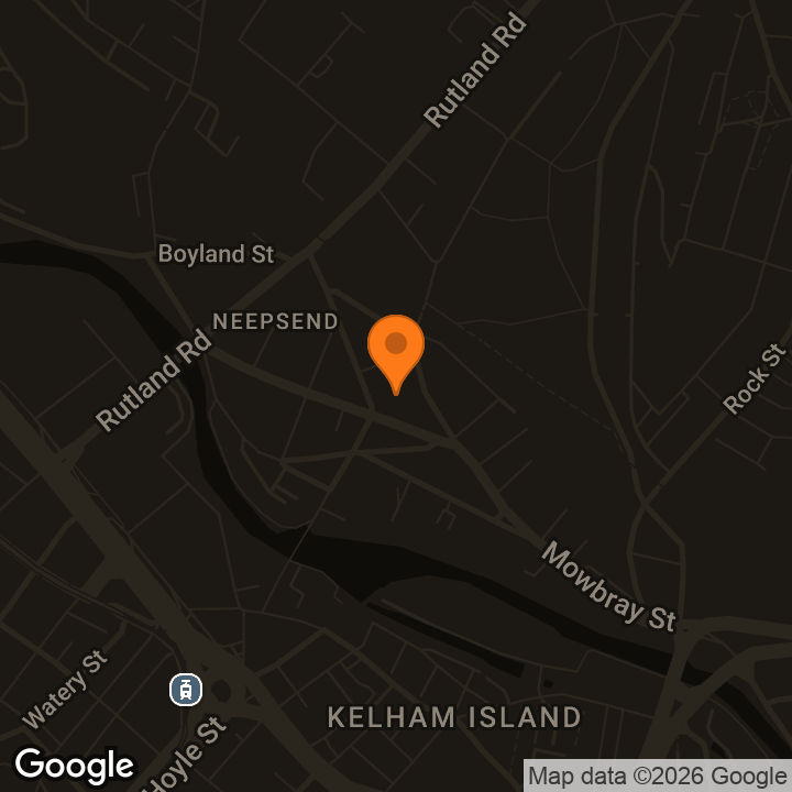 Map showing Yellow Arch Studios