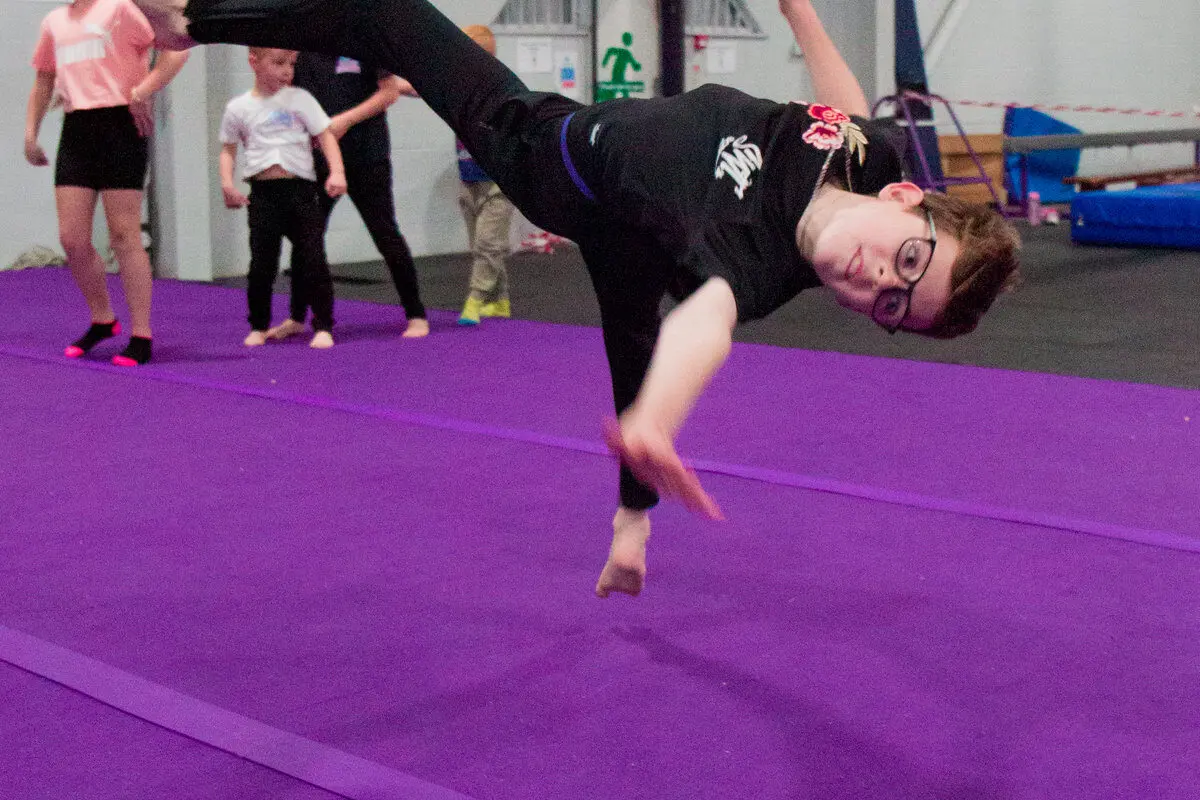 Tricks and Flips on the spring floor at NovaCity Centre Rotherham