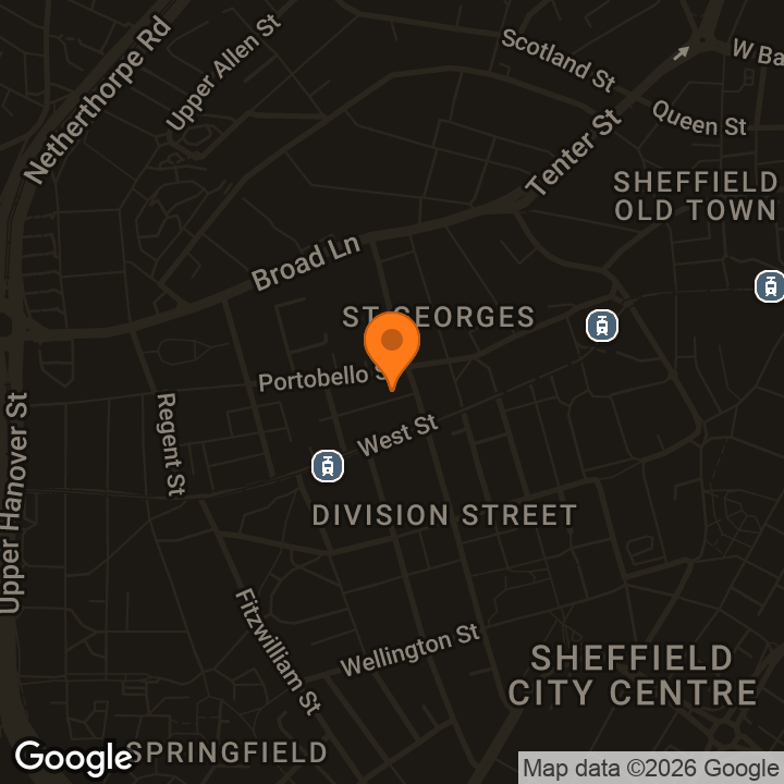 Map showing Club Fez