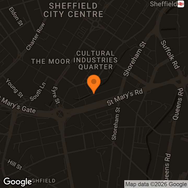 Map showing Mary Street Live