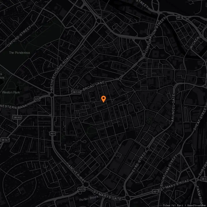 Map showing Club Fez