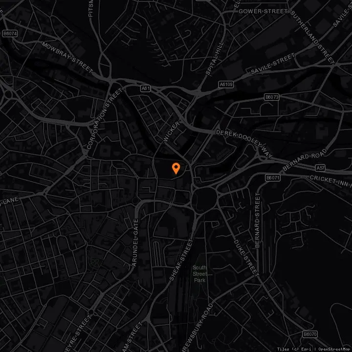 Map showing Exchange Place Studios
