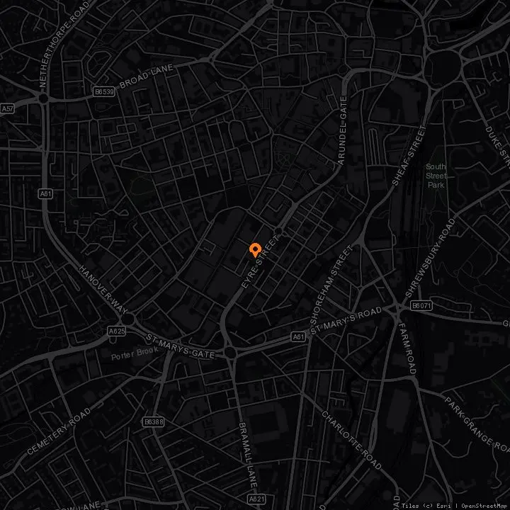 Map showing Network Sheffield 14 16 Matilda Street S14qd · Network Sheffield 14 16 Matilda Street S14qd, Sheffield, S1 4qd