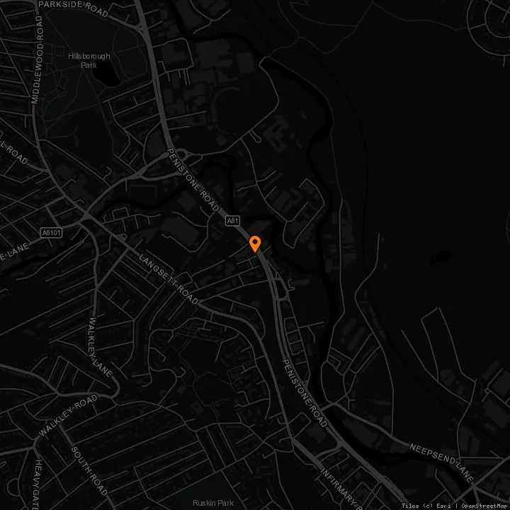 Map showing New Barrack Tavern Sheffield · New Barrack Tavern Sheffield, Sheffield, S6 2GA