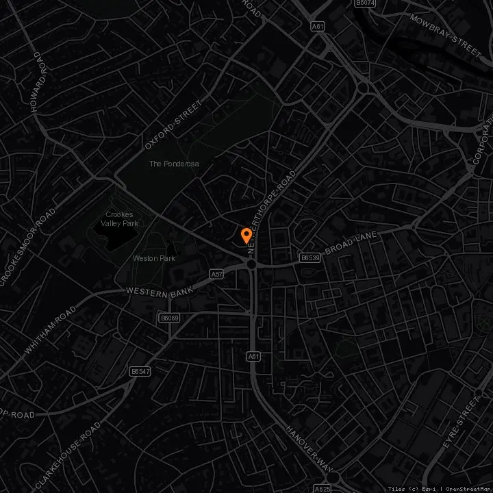Map showing SADACCA · SADACCA, 48 Wicker, Sheffield, S3 8JB