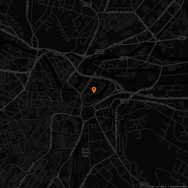 Map showing Victoria Quays