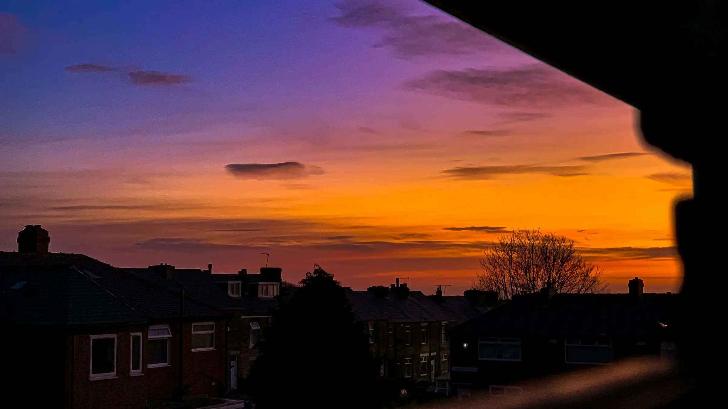 Sunrise from the new place.